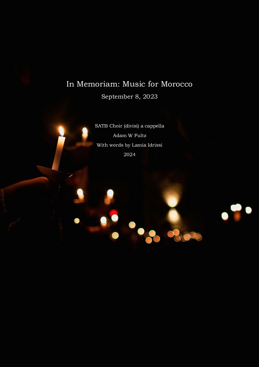 In Memoriam: Music for Morocco